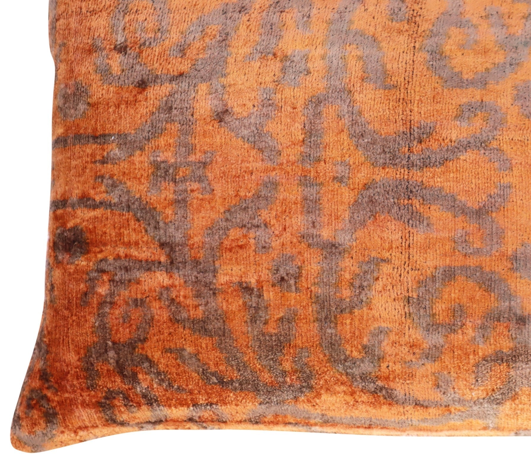 Canvello Decorative Soft Brownish Orange Throw Pillow - 16X24 in