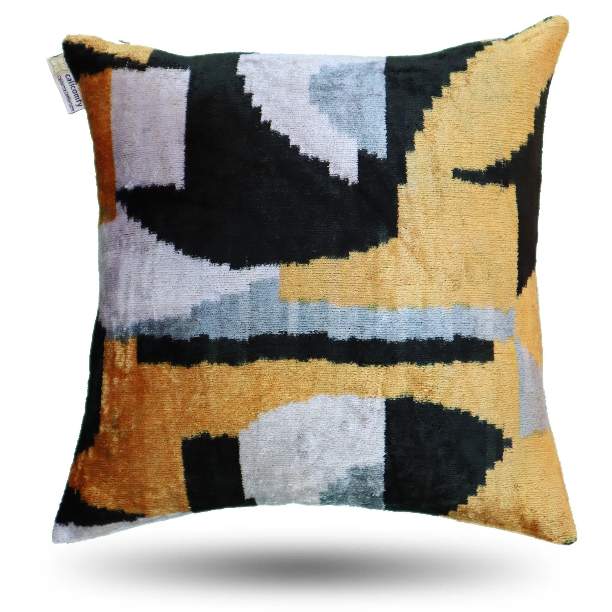 Canvello Handmade Gold Velvet Throw Pillow - 18x18