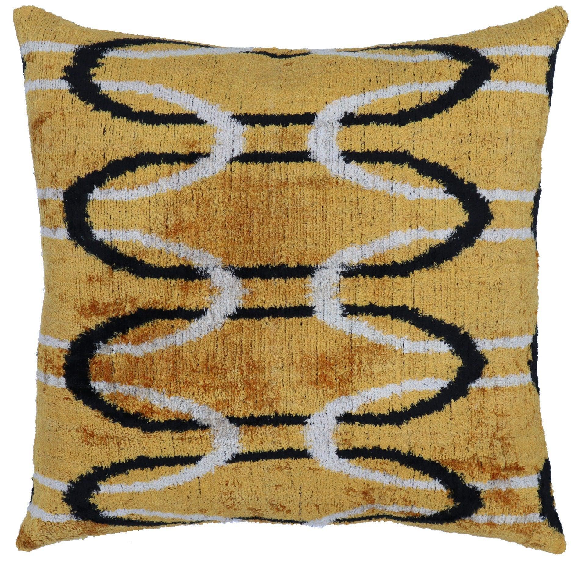 Canvello Handmade Luxury Gold Throw Pillows - 16x16 inch