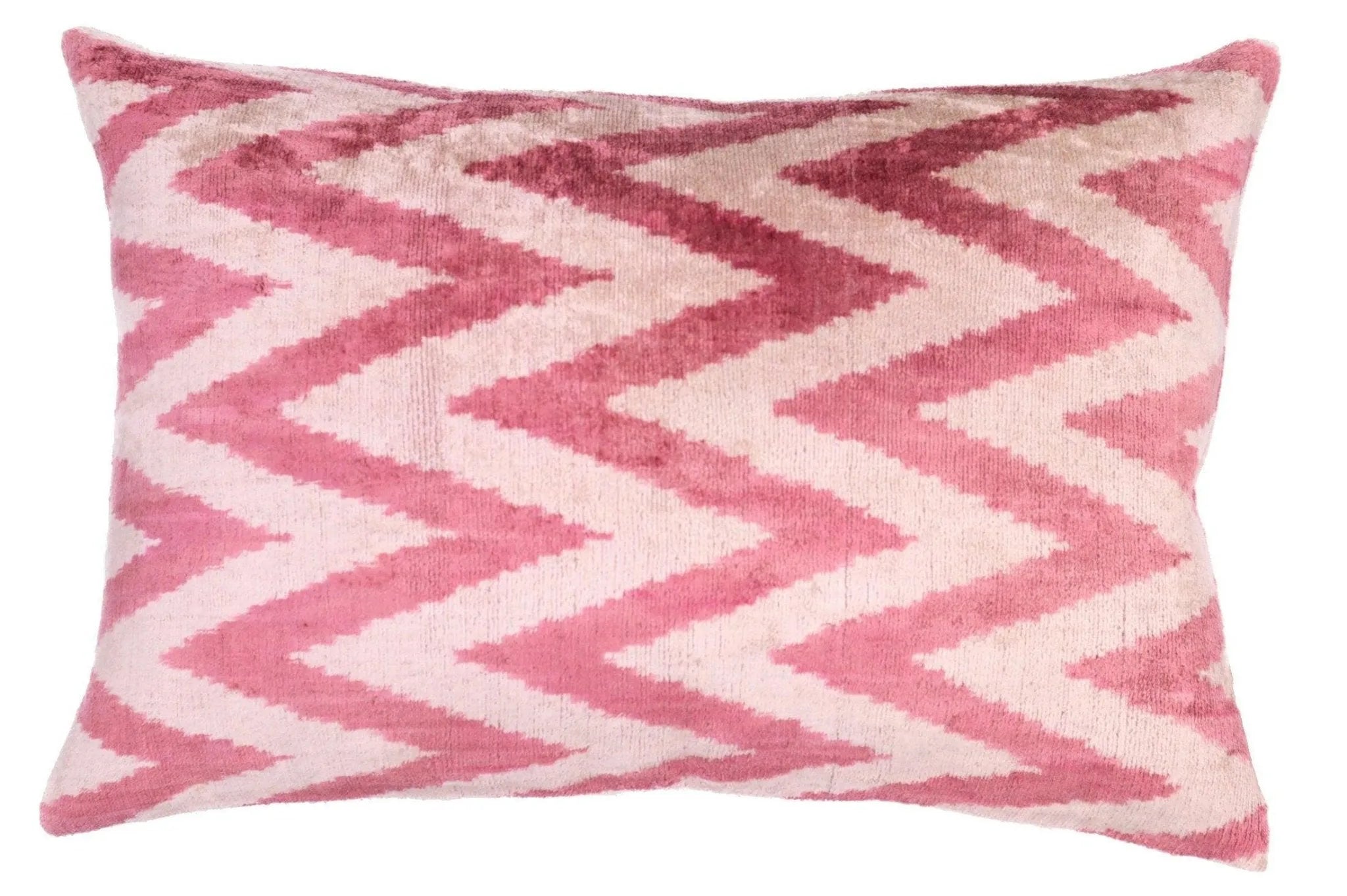 Canvello Handmade Luxury Pinkish Velvet Throw Pillow - 16x24