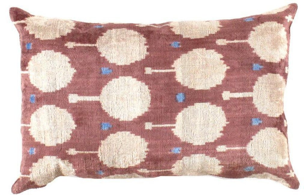 Canvello IKAT Brown Velvet Pillow - TI 150