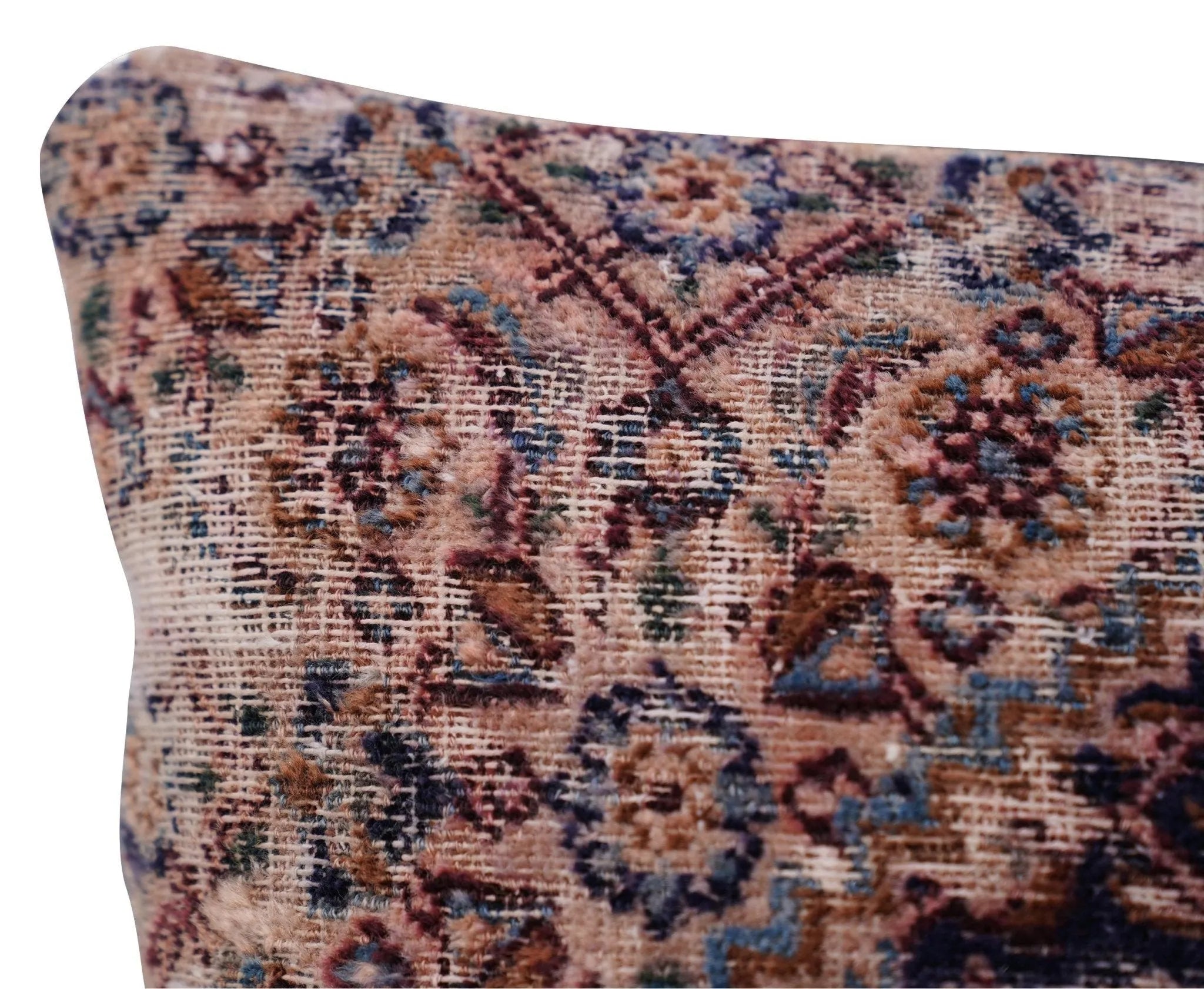 Canvello Kerman Rug Shabby Chic Pillow - 16"x24"