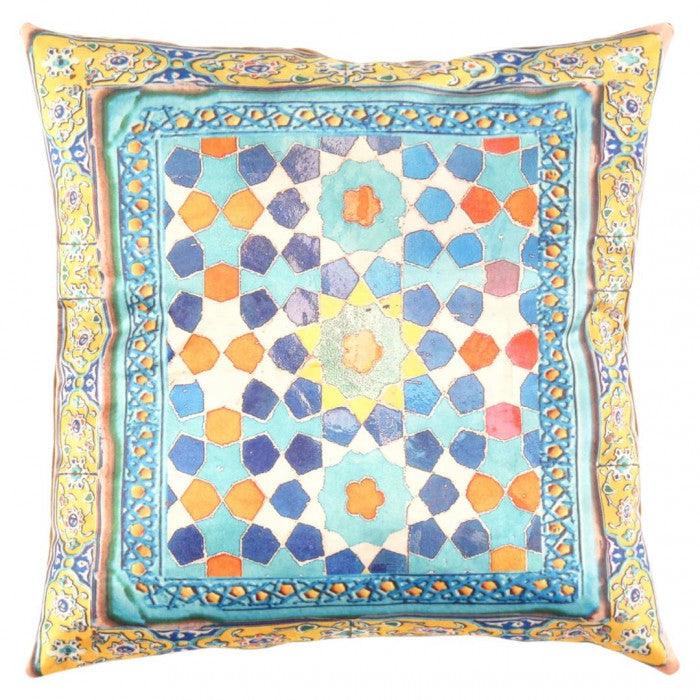 Canvello Tile Design Velvet Pillow - 20'' X 20''