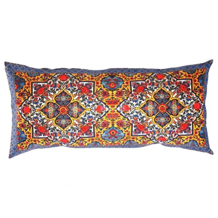 Canvello Traditional Design Velvet Pillow - 15'' X 30''