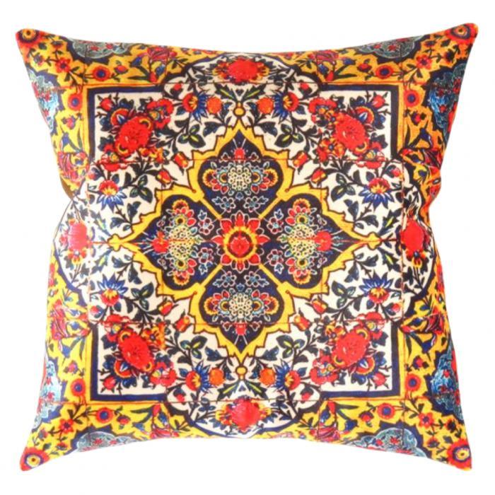 Canvello Traditional Design Velvet Pillow - 16' X 16'