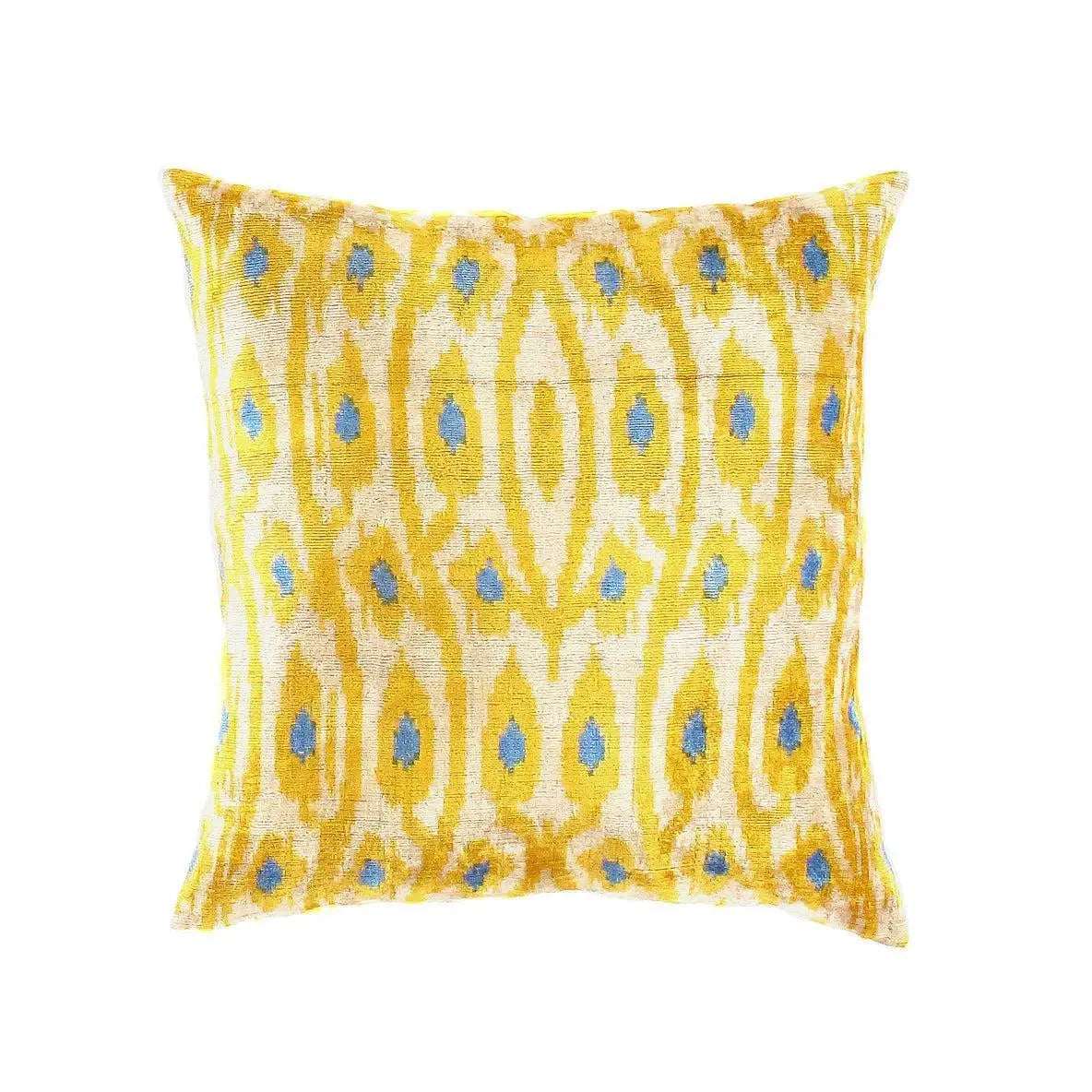 Canvello Turkish Silk Yellow Throw Pillow - TI 89