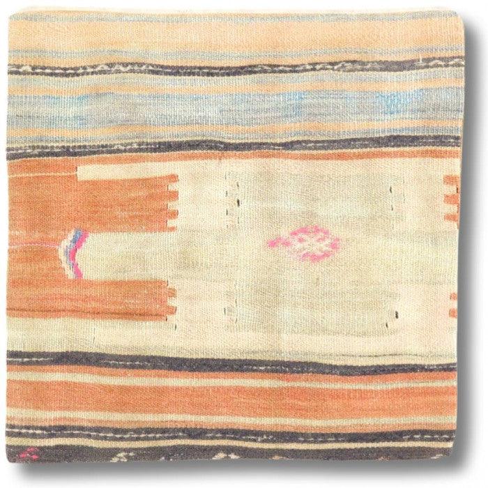 Canvello Vintage Hand Knotted Turkish Kilim Pillow - 20"x 20"