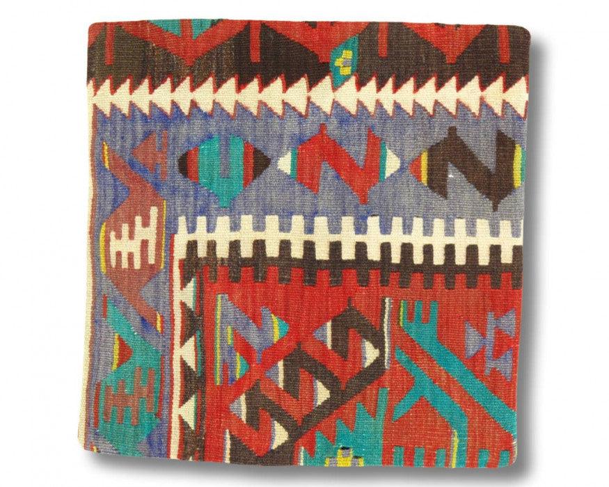 Canvello Vintage Hand Knotted Turkish Kilim Pillow - 20"x 20"