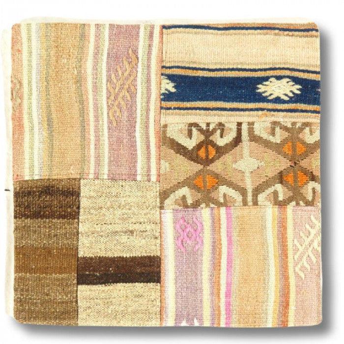 Canvello Vintage Hand Knotted Turkish Kilim Pillow - 20"x 20"