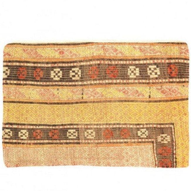 Canvello Vintage Turkish Hand Knotted Kilim Pillow - 16" x 24"