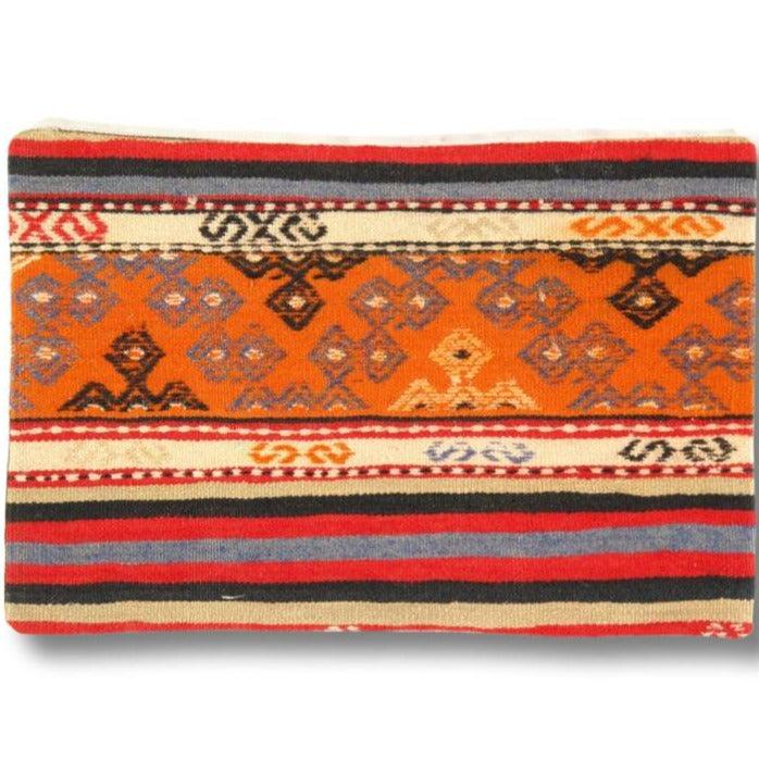 Canvello Vintage Turkish Hand Knotted Kilim Pillow - 16" x 24"