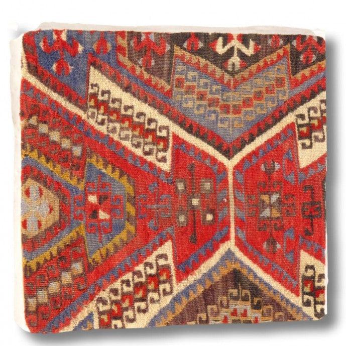 Canvello Vintage Turkish Hand Knotted Throw Pillow - 16"x16"