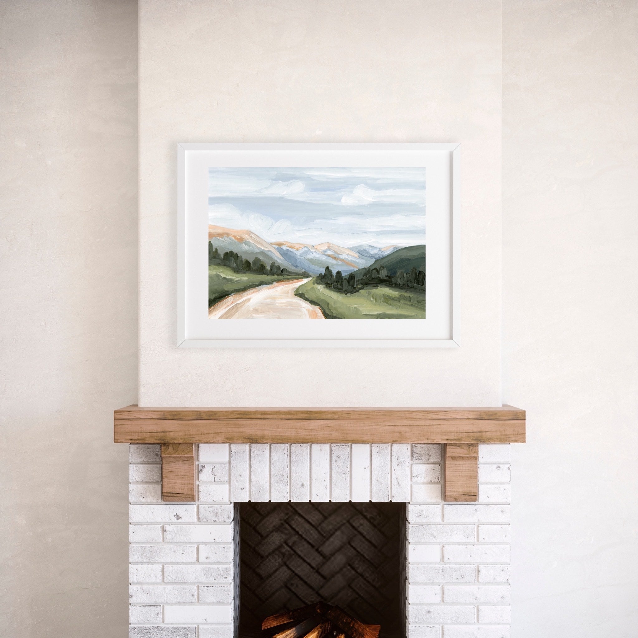 "Canyon Ridge Road I" Art Print