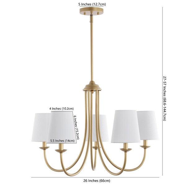 Safavieh Darryn Gold-White Chandelier