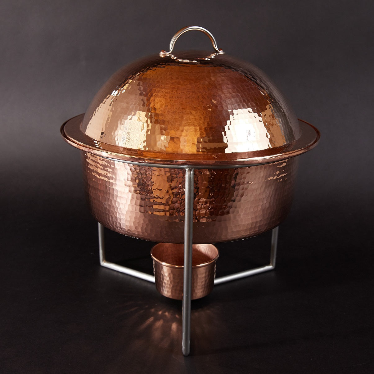 Copper Round Dome Chafers