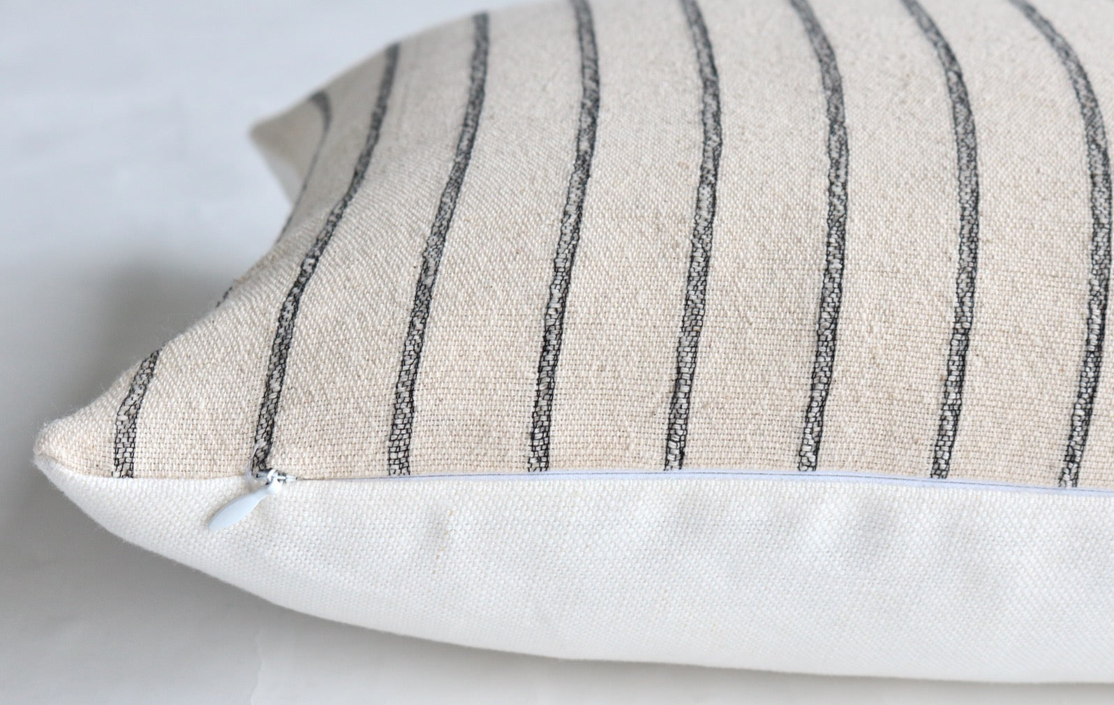 Charles Black Stripe Pillow Cover