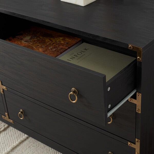 Safavieh Galio Black-Gold 6 Drawer Chest