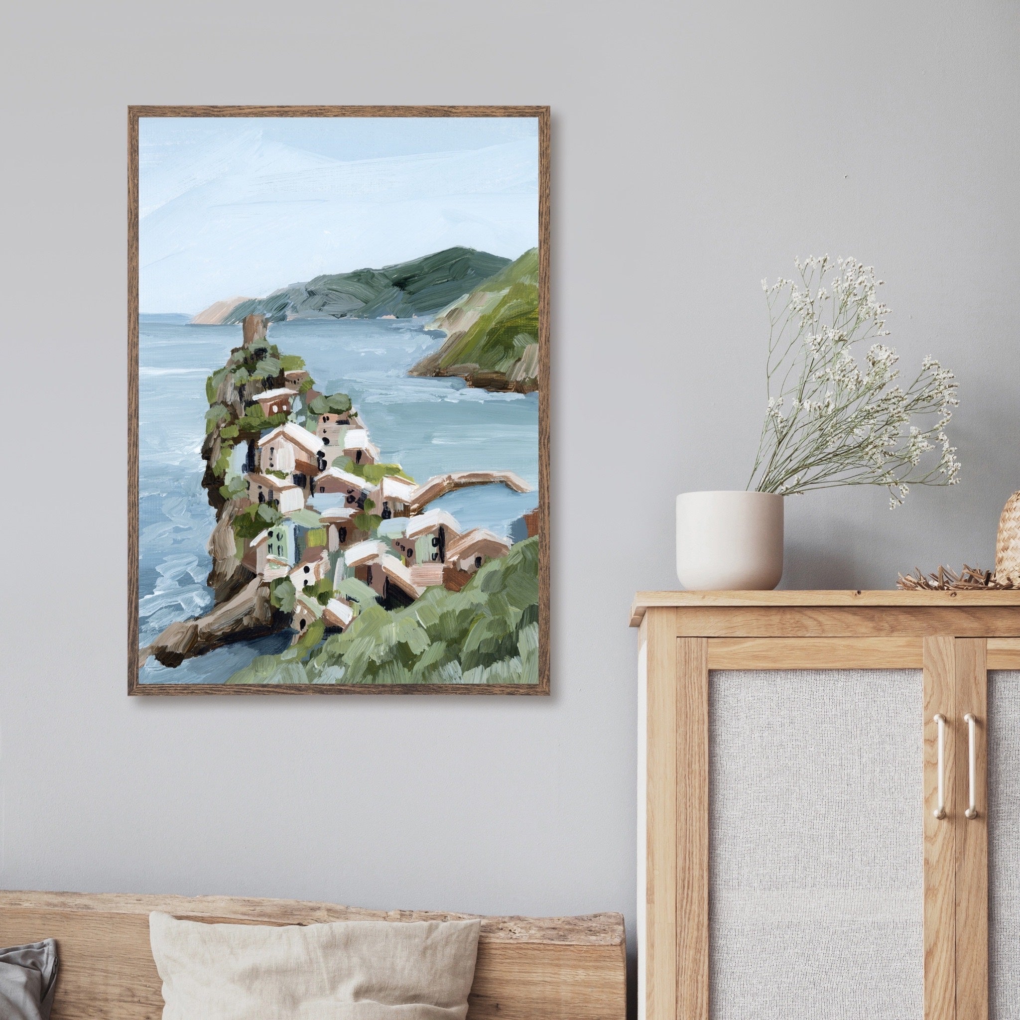 "Cliffs of Vernazza" Art Print