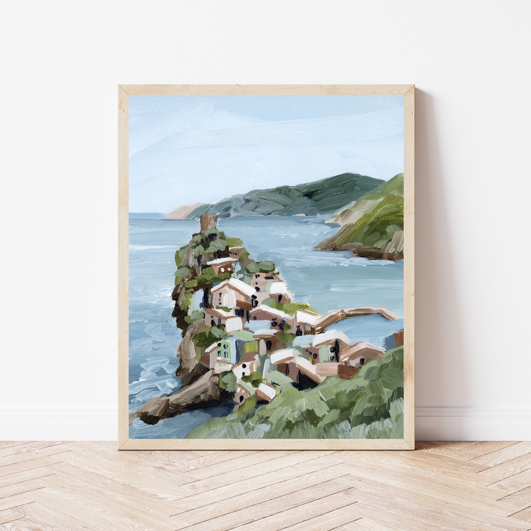 "Cliffs of Vernazza" Art Print