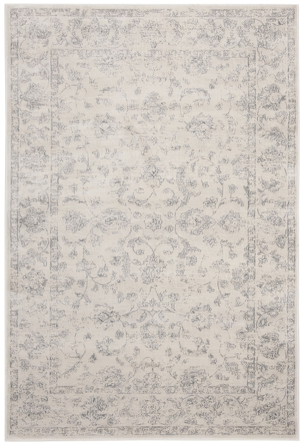 Carnegie Polypropylene Rug in Cream and Light Gray