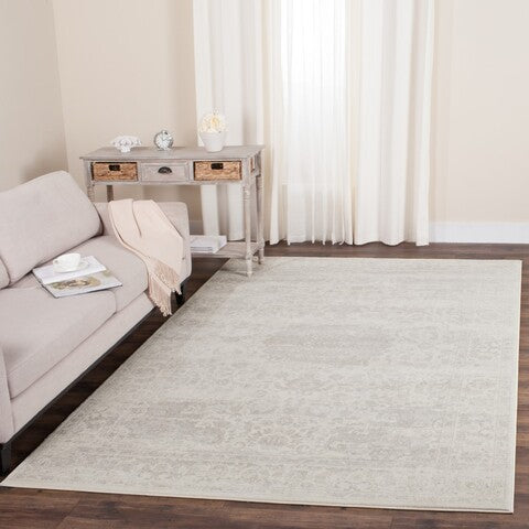 Carnegie Polypropylene Rug in Cream and Light Gray