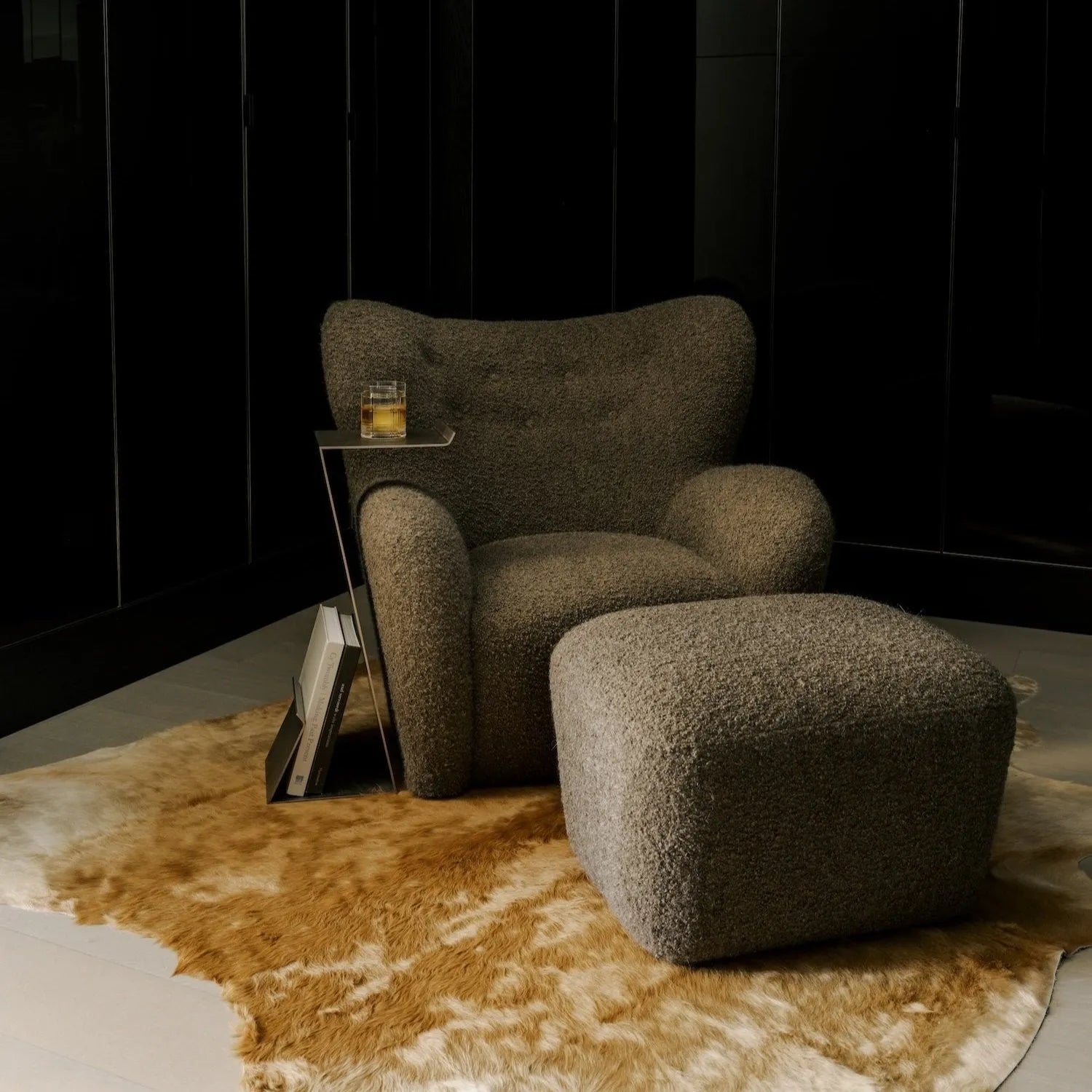 Papa Teddy Chair - Mocha Boucle