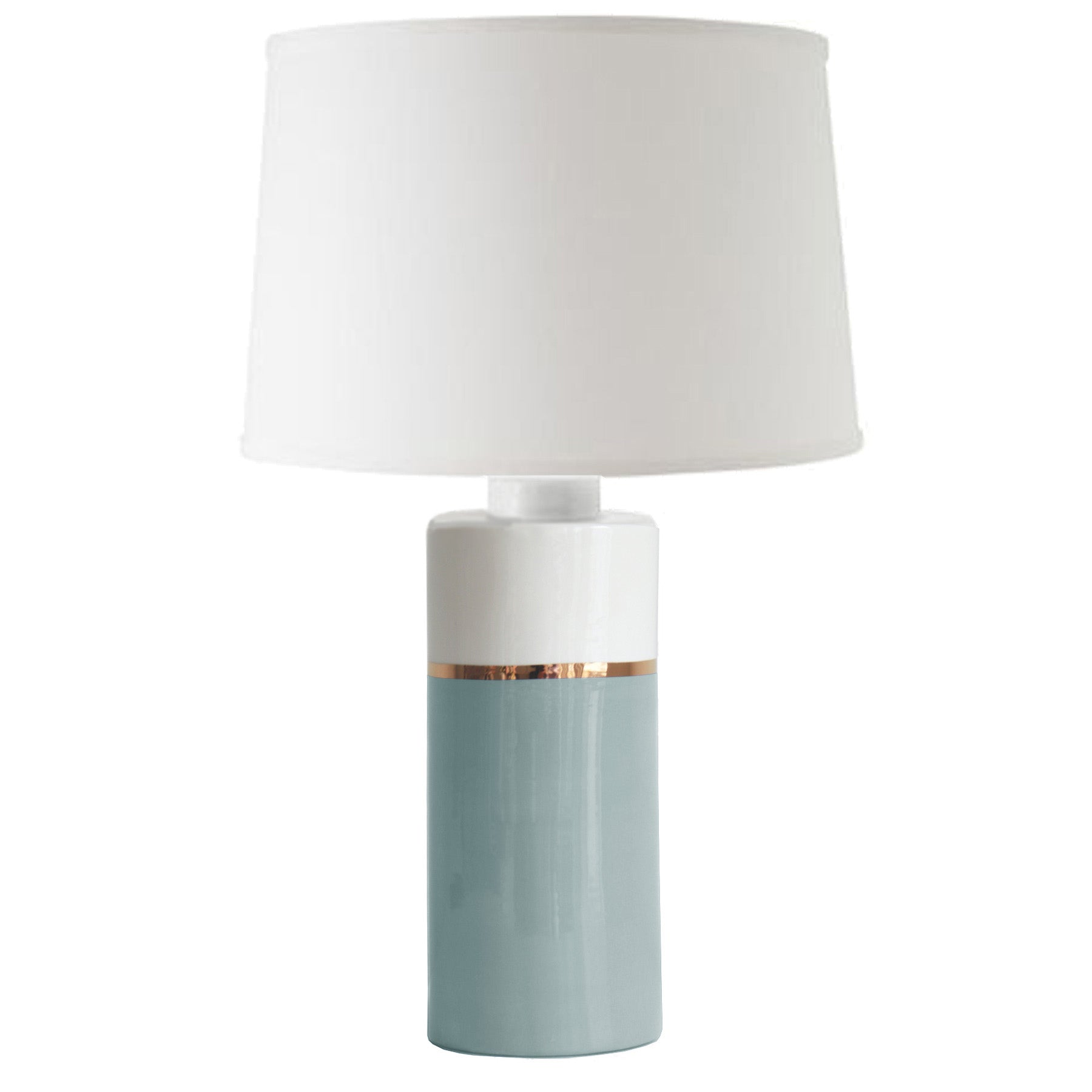 Lamb's Ear Blue Color Block Column Lamp