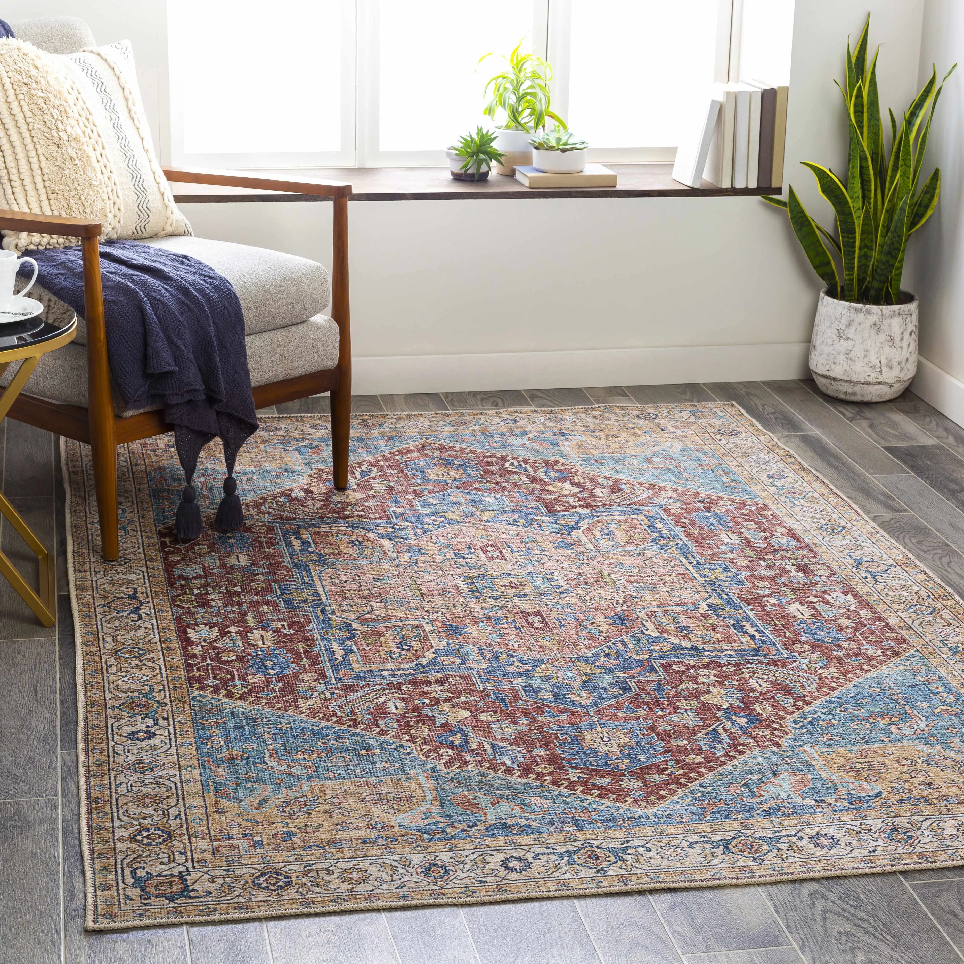 Como Washable Runner & Area Rug - Clearance