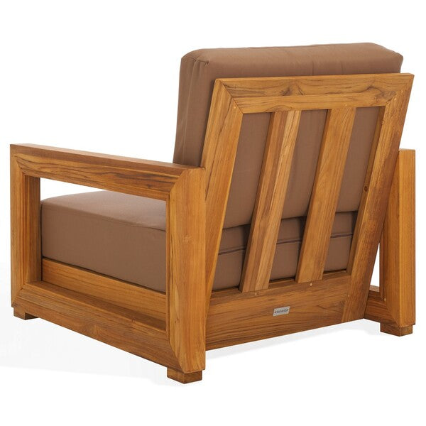 Montford Teak Wood Armchair in Brown