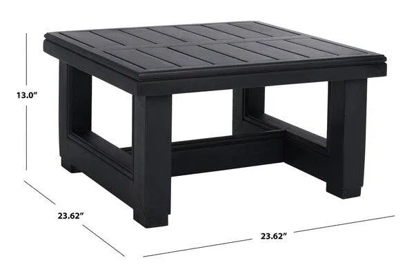 Safavieh Montford Black Aluminum End Table