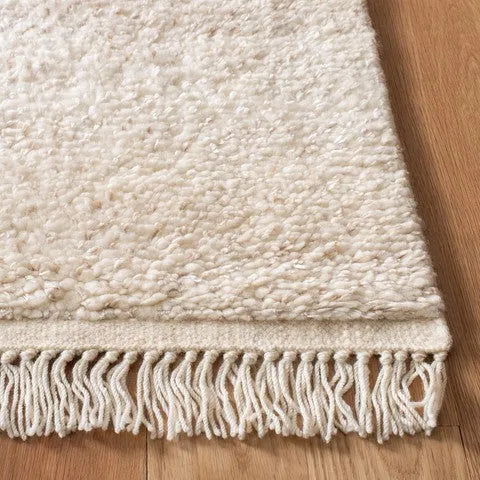 Casablanca Scandinavian Wool Rug in Beige