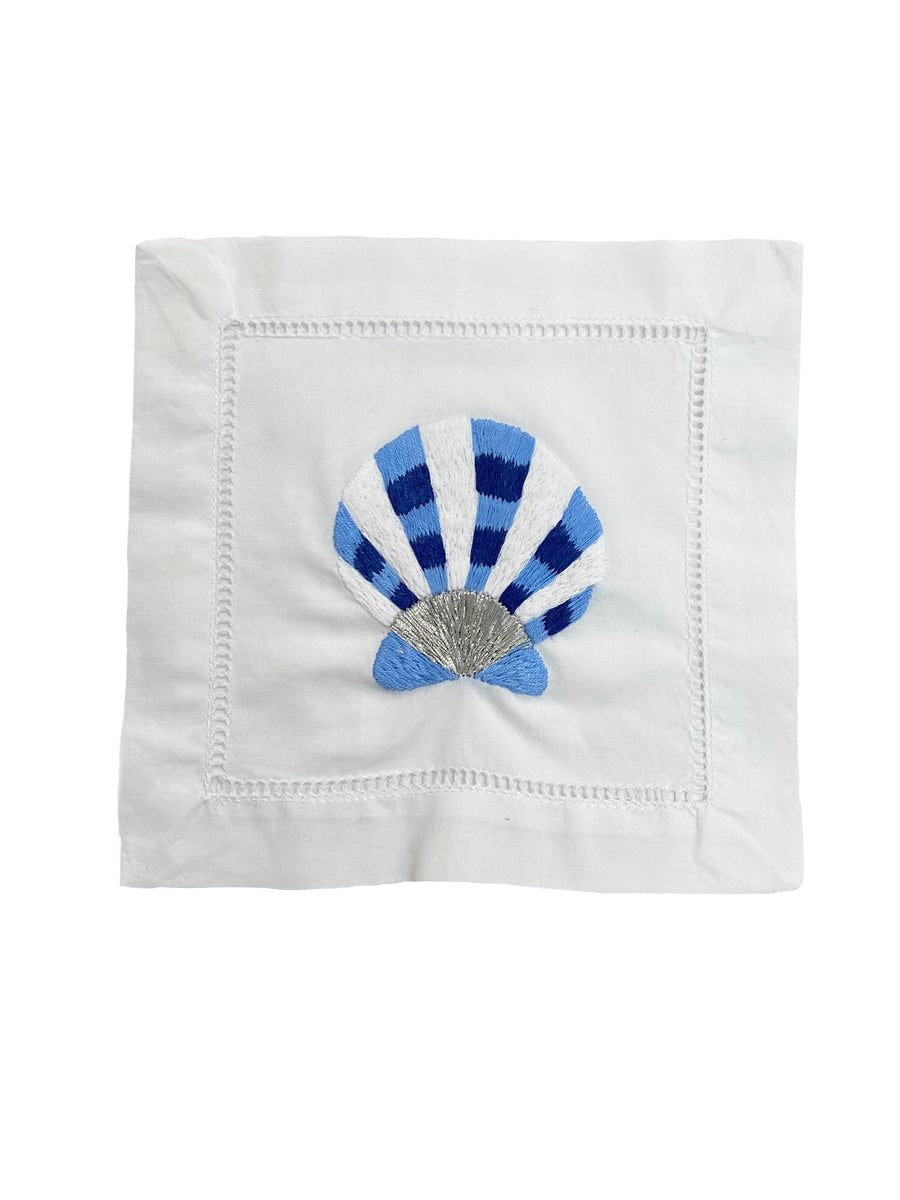 Cocktail Napkins, Clam, Set of 4