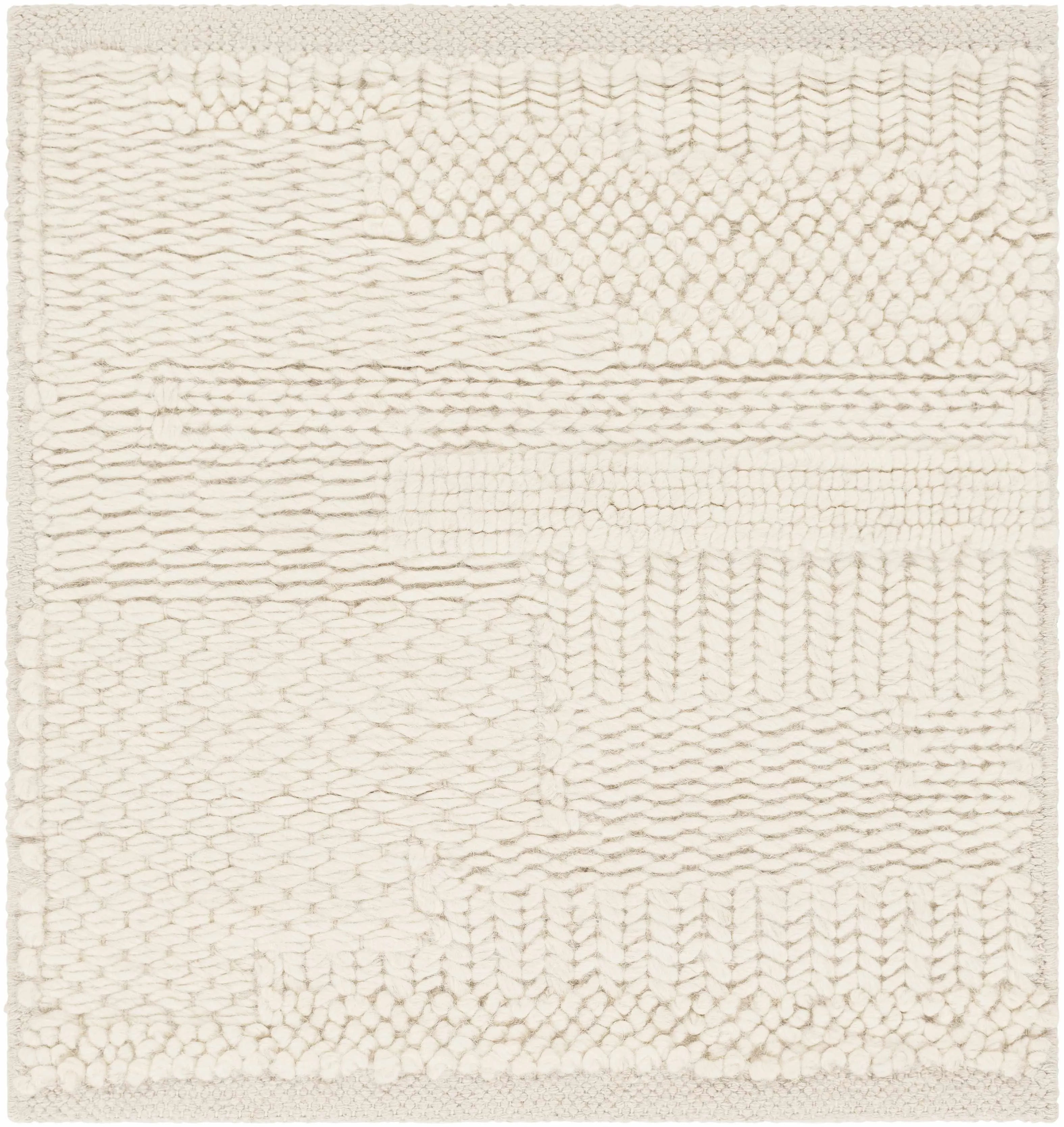 Cypress Cream Textured Wool Rug