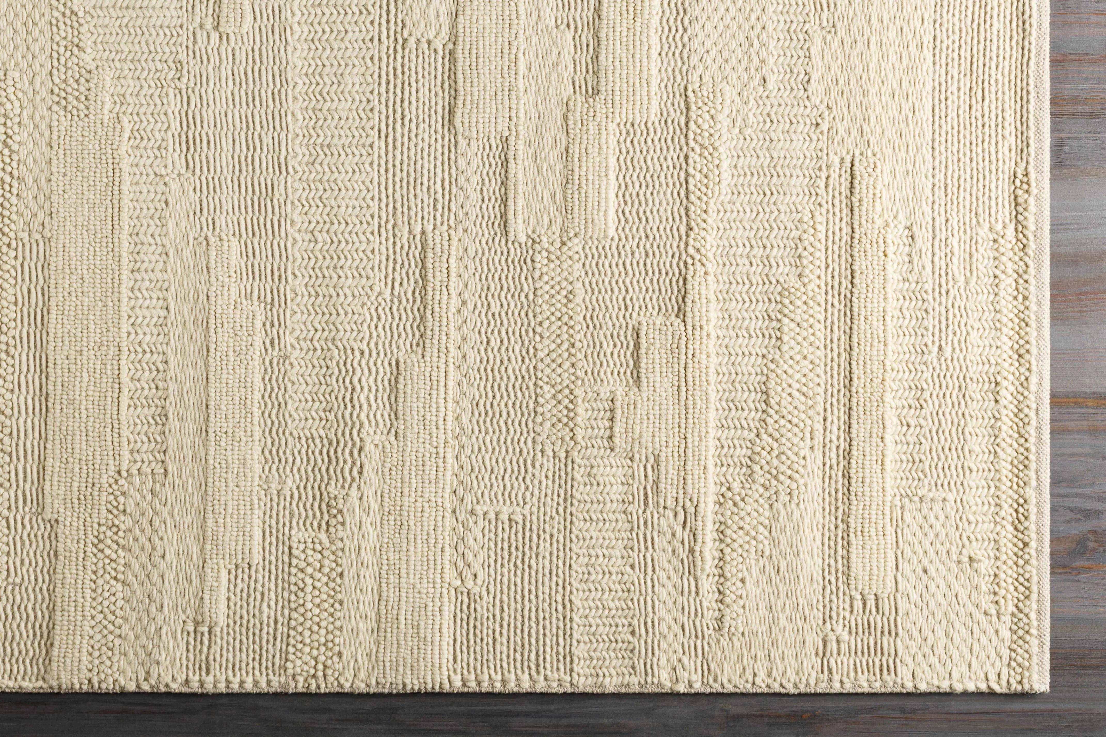 Cypress Cream Textured Wool Rug