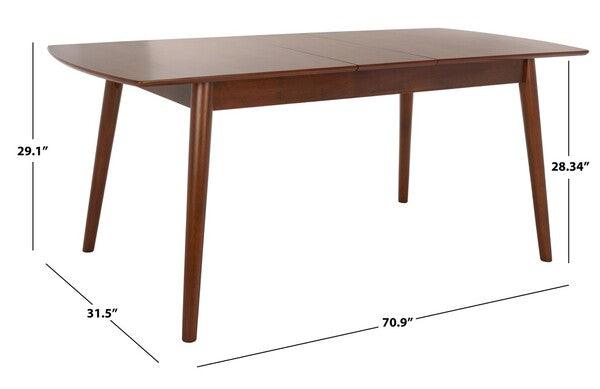 Safavieh Kay Walnut Extension Dining Table