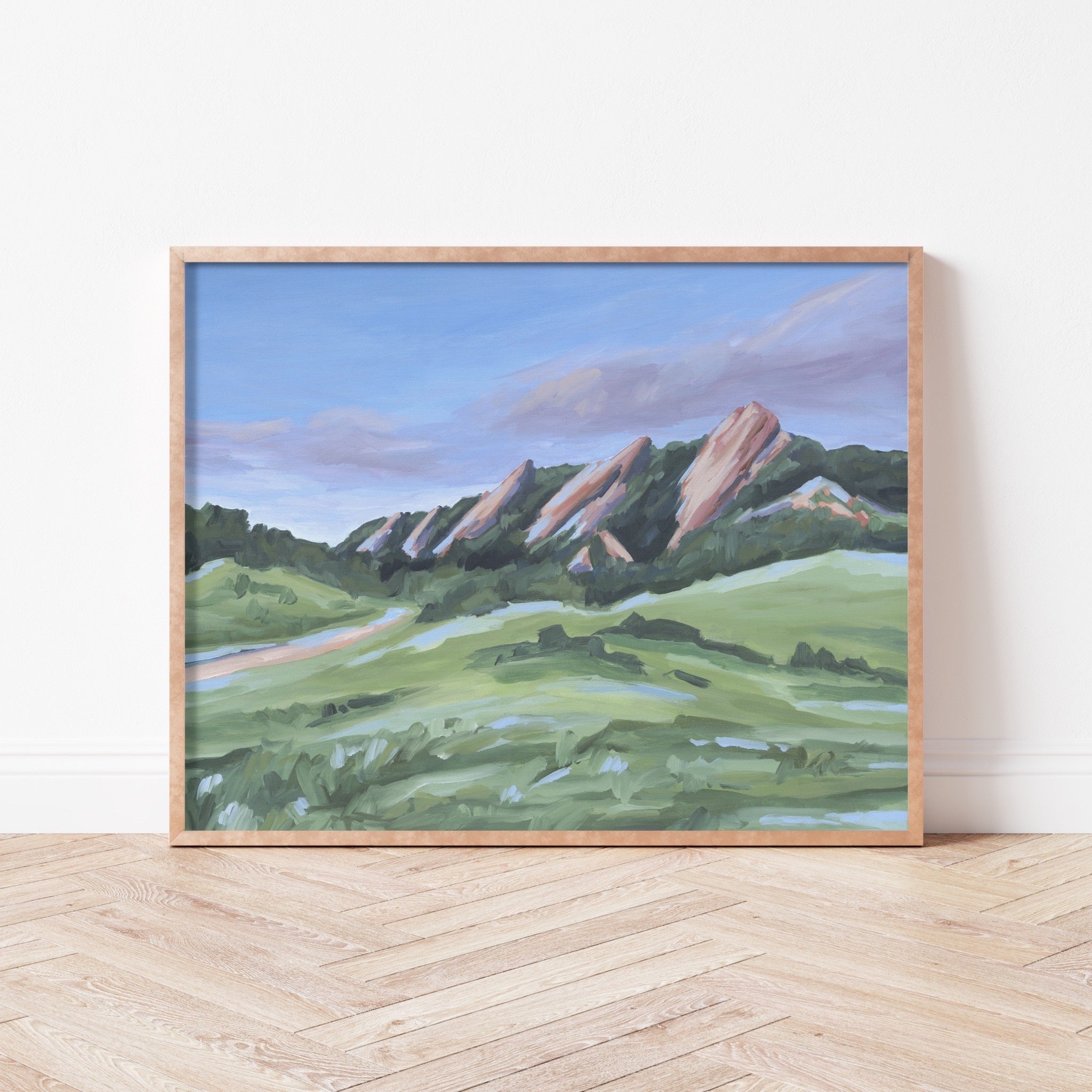 "Evening at the Flatirons" Art Print