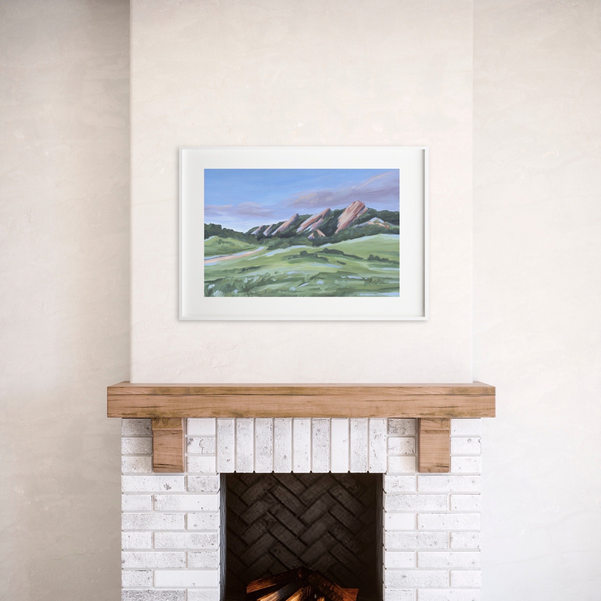 "Evening at the Flatirons" Art Print