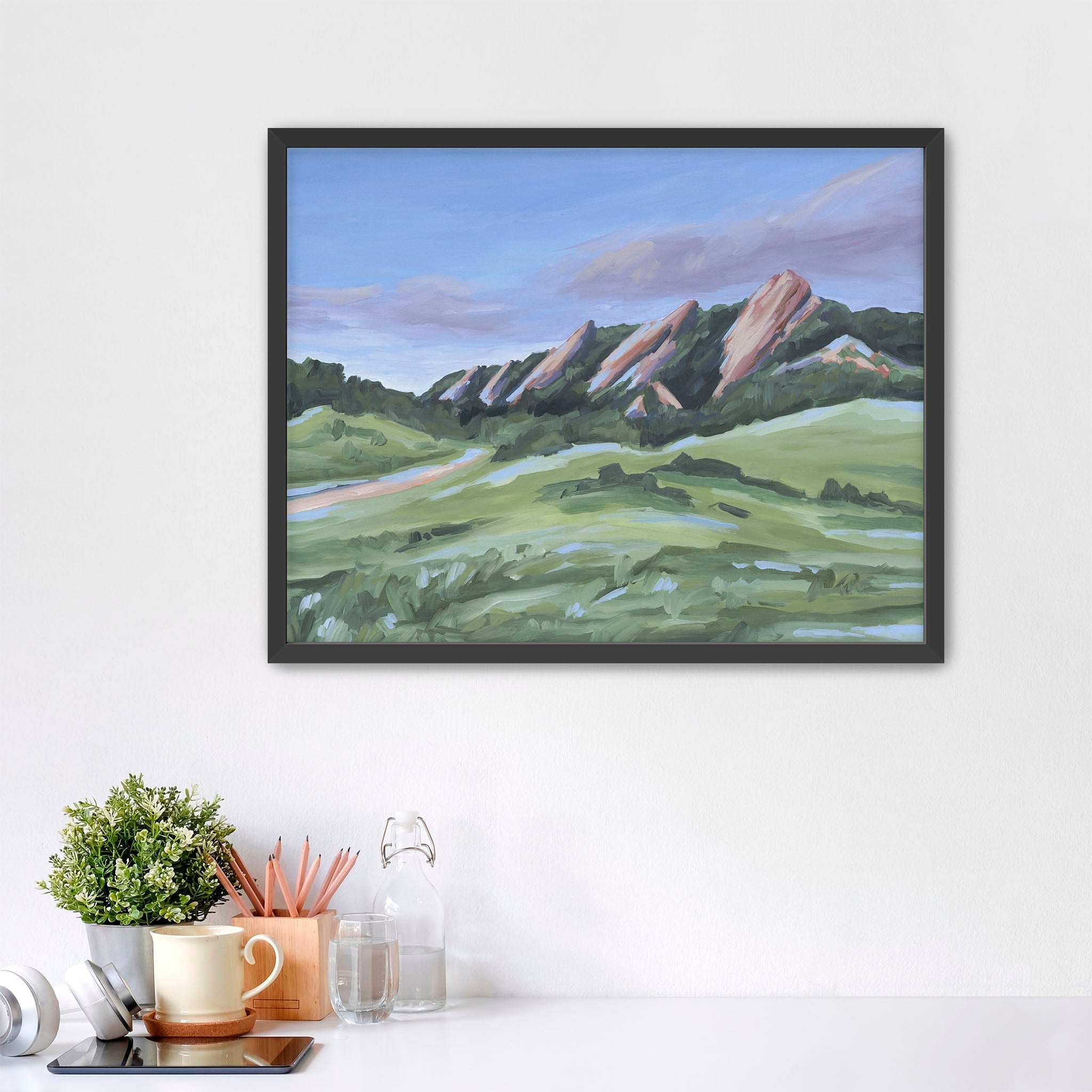 "Evening at the Flatirons" Art Print