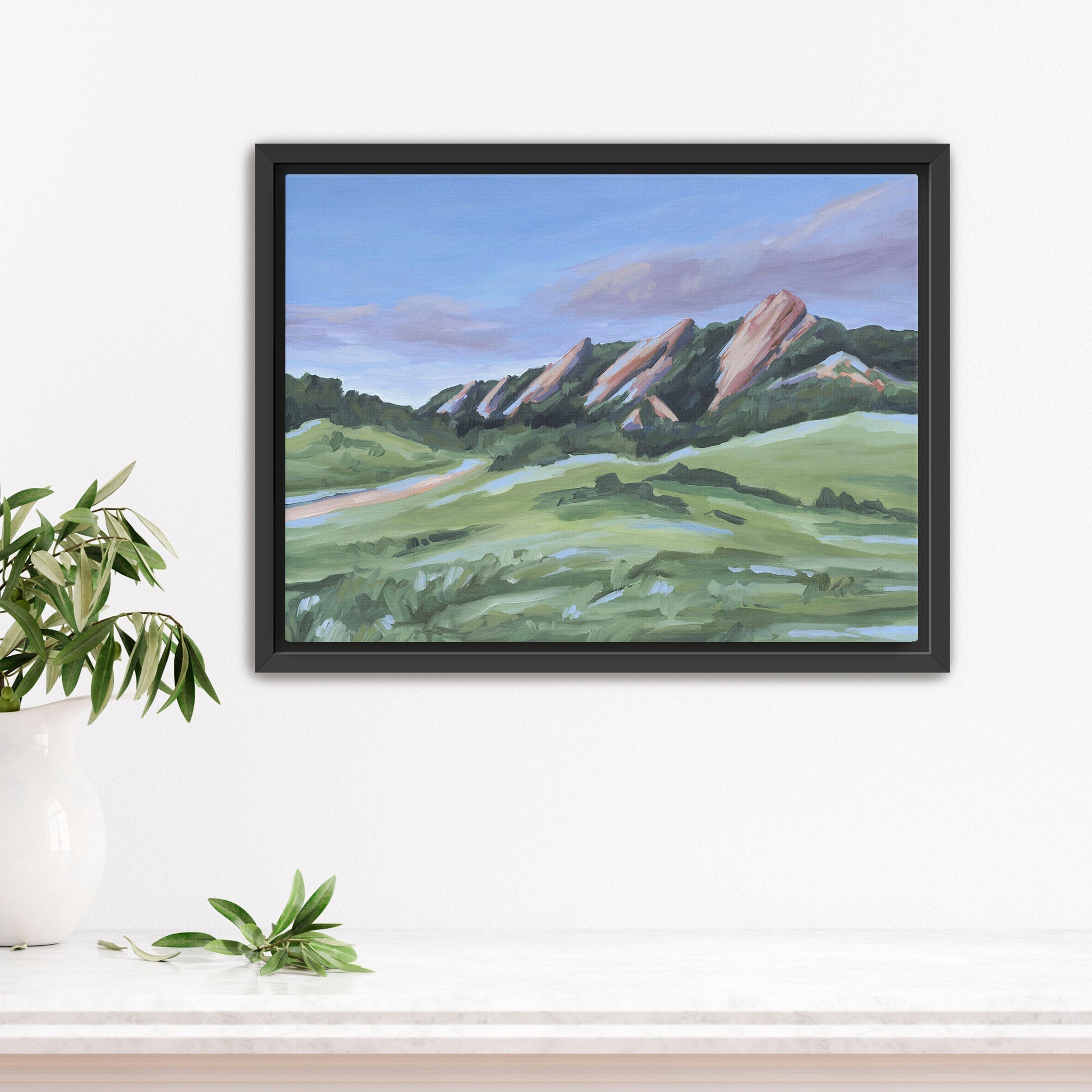 "Evening at the Flatirons" Art Print