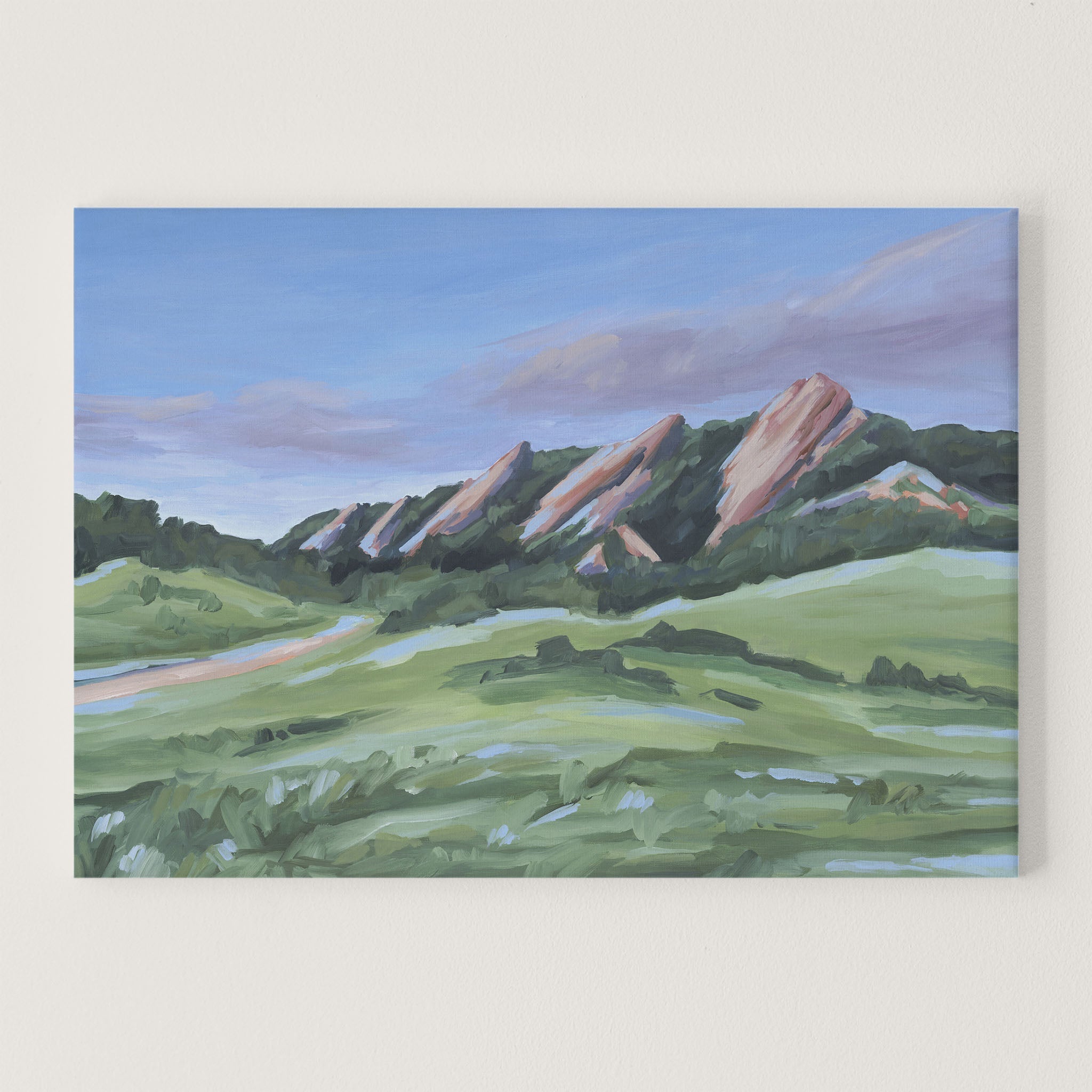 "Evening at the Flatirons" Art Print