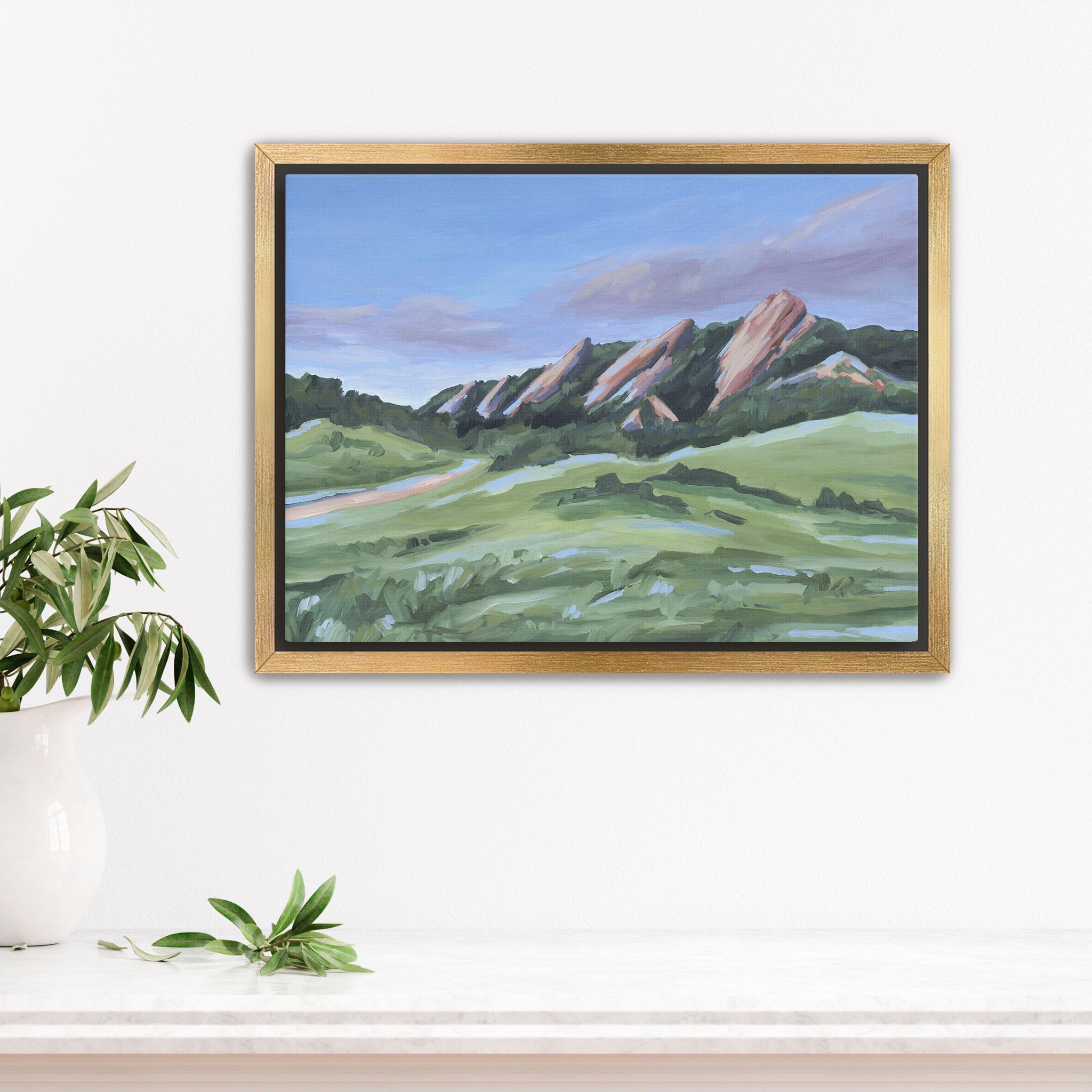 "Evening at the Flatirons" Art Print