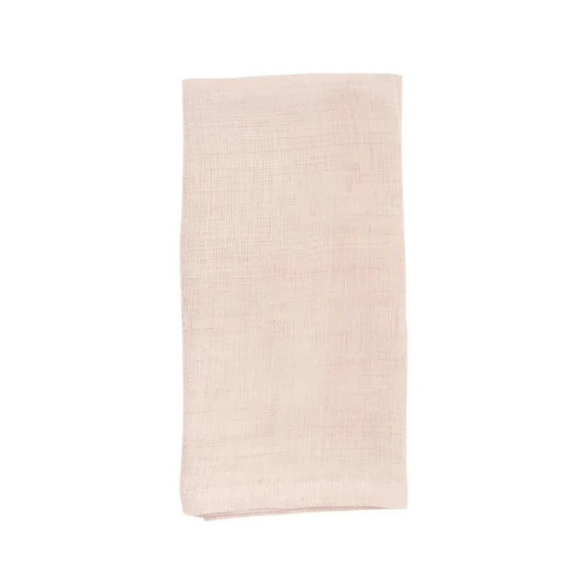 Stone Washed Linen Napkins, Blush - set of 4