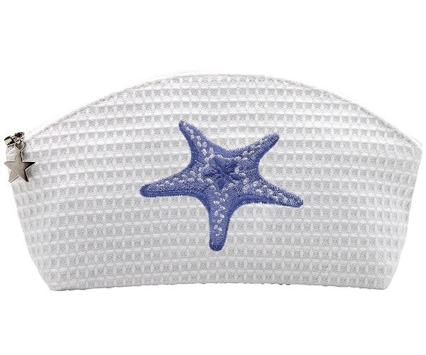 Cosmetic Bag (Small), Morning Starfish (Blue)