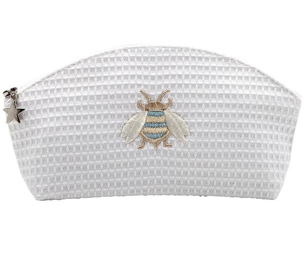 Cosmetic Bag (Small), Napoleon Bee (Duck Egg Blue)