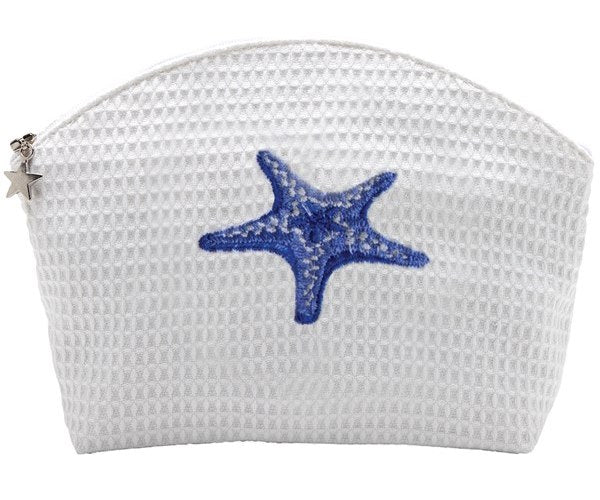 Cosmetic Bag (Medium), Morning Starfish (Blue)