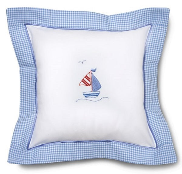 Baby Throw Pillow Cover - Embroidered