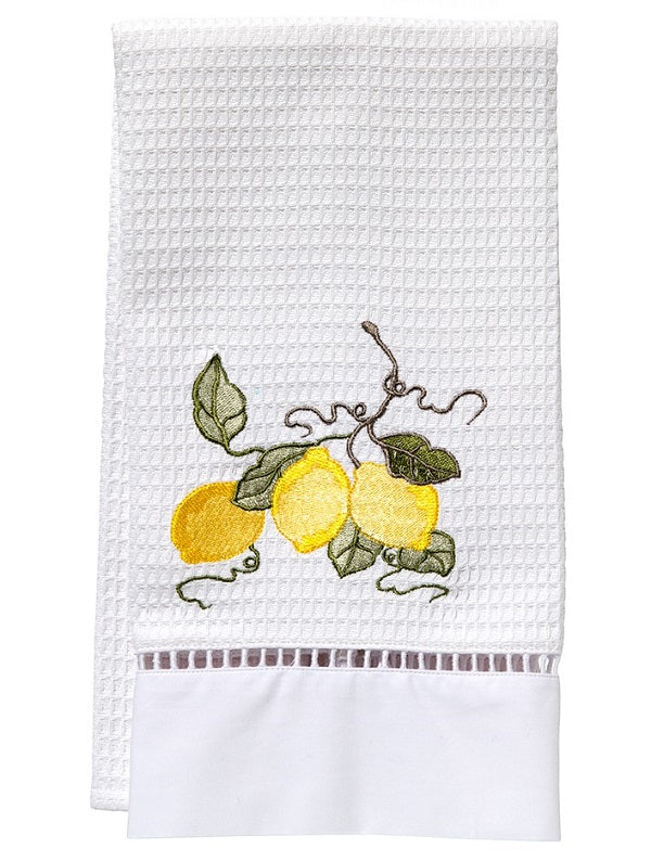 Guest Towel, Waffle Weave, Lemon Branch