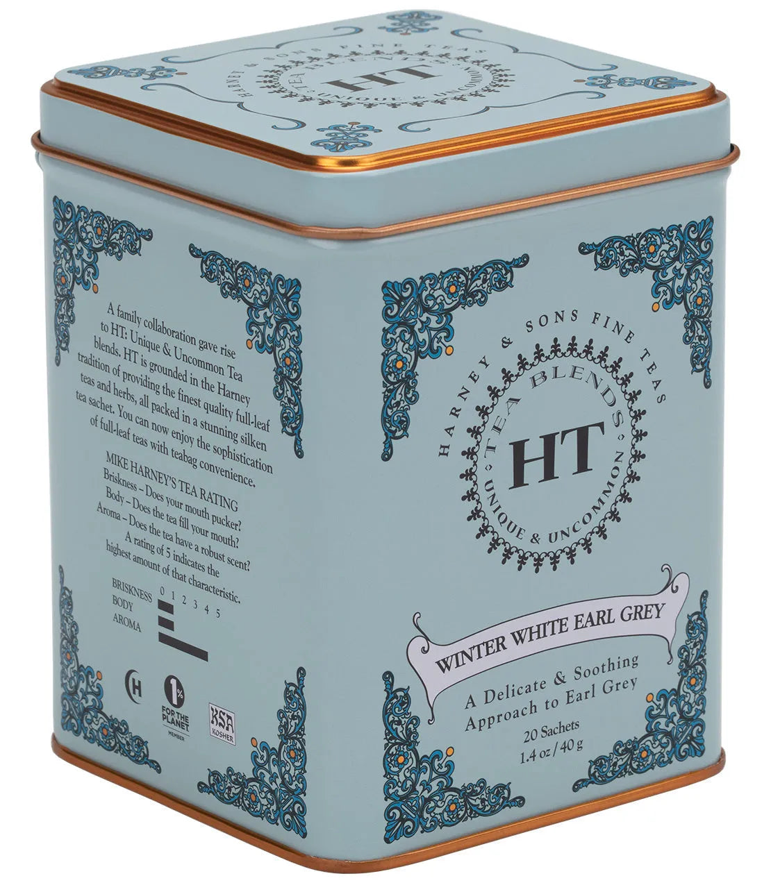 Winter White Earl Grey, HT Tin of 20 Sachets