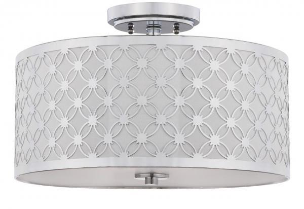 Safavieh Hutch 3 Light 16-Inch Dia Chrome Flush Mount