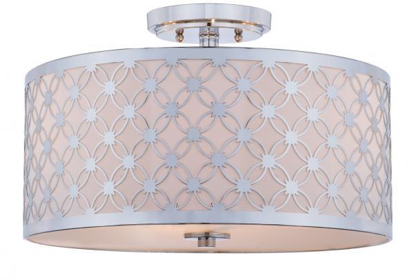 Safavieh Hutch 3 Light 16-Inch Dia Chrome Flush Mount